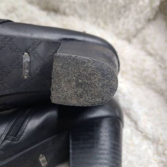 Vionic Upton Black Leather Ankle Boots size 11 - Picture 11 of 13